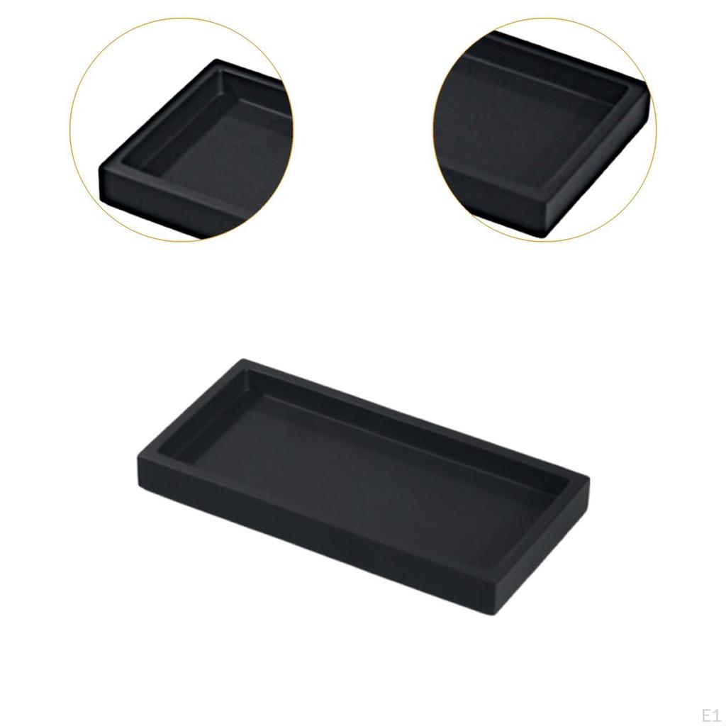 Bathroom Vanity Tray Countertop Organizer Small Fashion Rectangle Jewelry Soap and Sponge