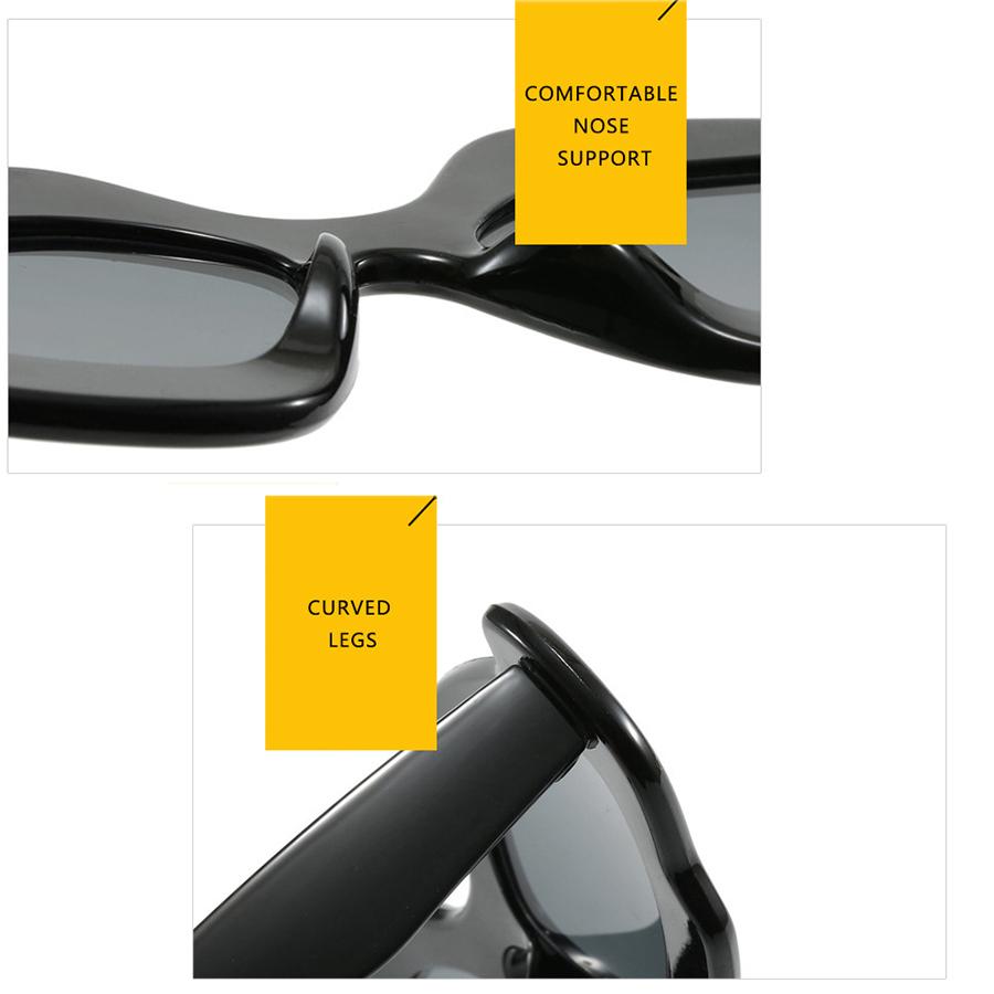 Modische Sonnenbrille Unregelmäßige Sonnenbrille Nicht polarisiertes Modeaccessoire