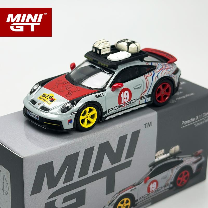 MINIGT 1:64 Porsche 911 Dakar Uncle Rally MGT alloy car Model 1068