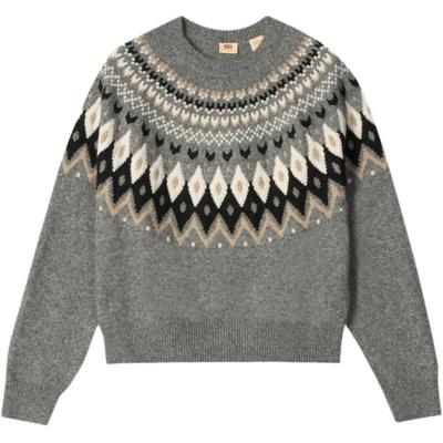 Levis Απλός Casual Χρωματικός Μπλοκ Στρογγυλή Λαιμόκοψη Πλεκτός Μακρυμάνικος Πουλόβερ Γυναικείο πουλόβερ 0037Z-0004