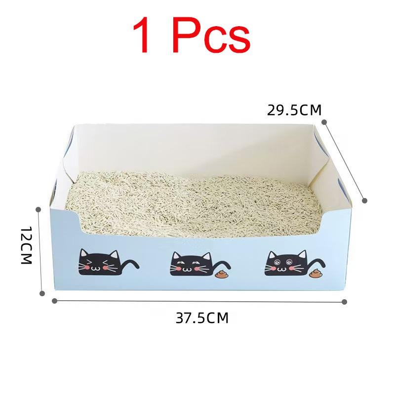 Disposable Cat Litter Box PP Waterproof Cat Toilet Oversized Folding Cat Portable Outdoor Temporary Car Box Cat Toilet Special