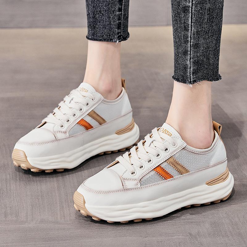 Net shoes women's summer breathable new comfortable flat white shoes versatile mesh sports casual board shoes