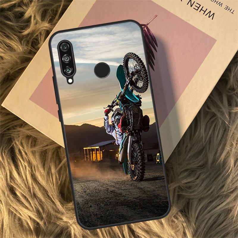 Moto Cross Motorcycle Sports For Huawei Nova 11i 12i 3i 7i 8i 9 10 SE Y60 Y61 Y70 Y72 Y73 Y90 Y91 P20 P30 P40 Lite Case