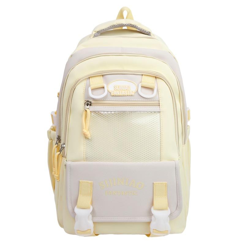 Sommer Neu Nylon Buchstaben Lässig Große Kapazität Mittelschüler Outdoor Paar Rucksack