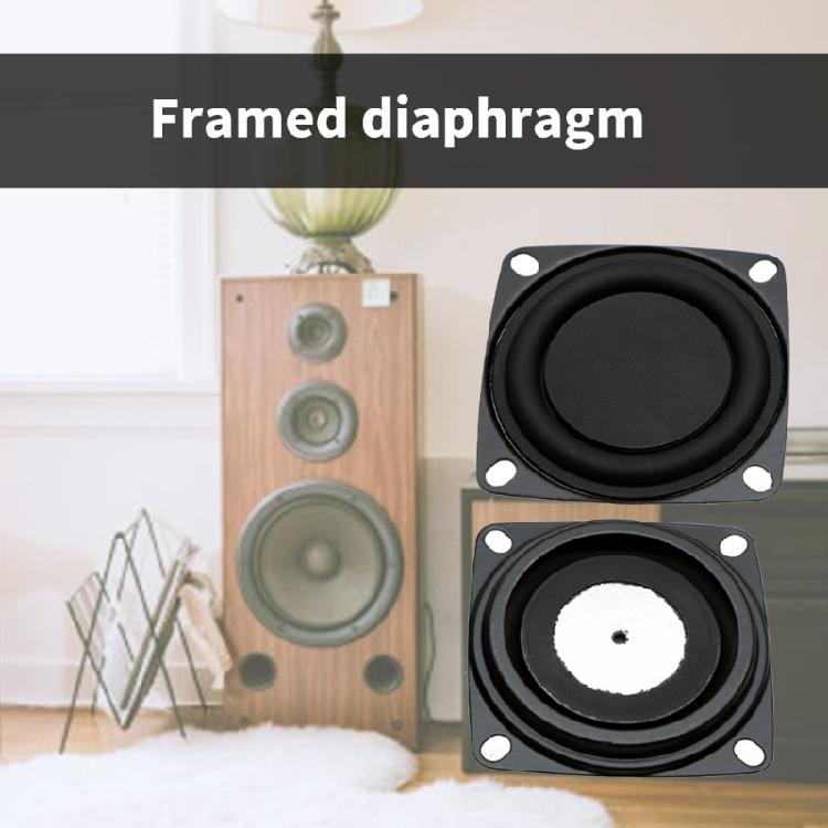 2 Stück 2-Zoll Vibrationsplatte Basslautsprecher Gummi und Metall Vibrationsplatte, Passive Bass-Tieftöner-Membran