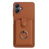 For Samsung Galaxy A07 4G/A06 4G/5G Case with Ring Kickstand Drawing Type Card Slots Leather Back Cover