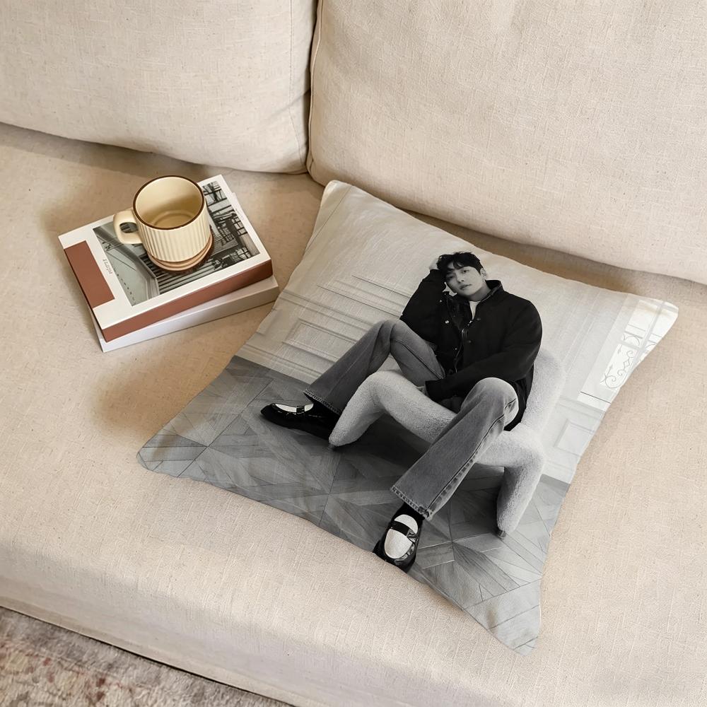 J-Ji Chang-Wook Cushion Cover Fabric Soft Furnishing,Pillowcase, Cushion Cover, Sofa Pillow, Home Decoration