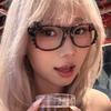 Retro Y2k Leopard Print Bow Glasses Korean Without Lense Eyeglasses Frame Eyewear Spectacle Eyeglass Cosplay Party Accessories