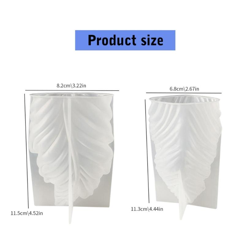 Coral Leaf Shaped Silicone Molds for Candle Soap Home Decoration, Epoxy Resin Silicone Molds for Plaster Decoration