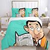 Mr Bean'S Daily Blah Print 3Pcs Bedding Setduvet Cover With 2 Bedropillowcase Home Birthday Gift
