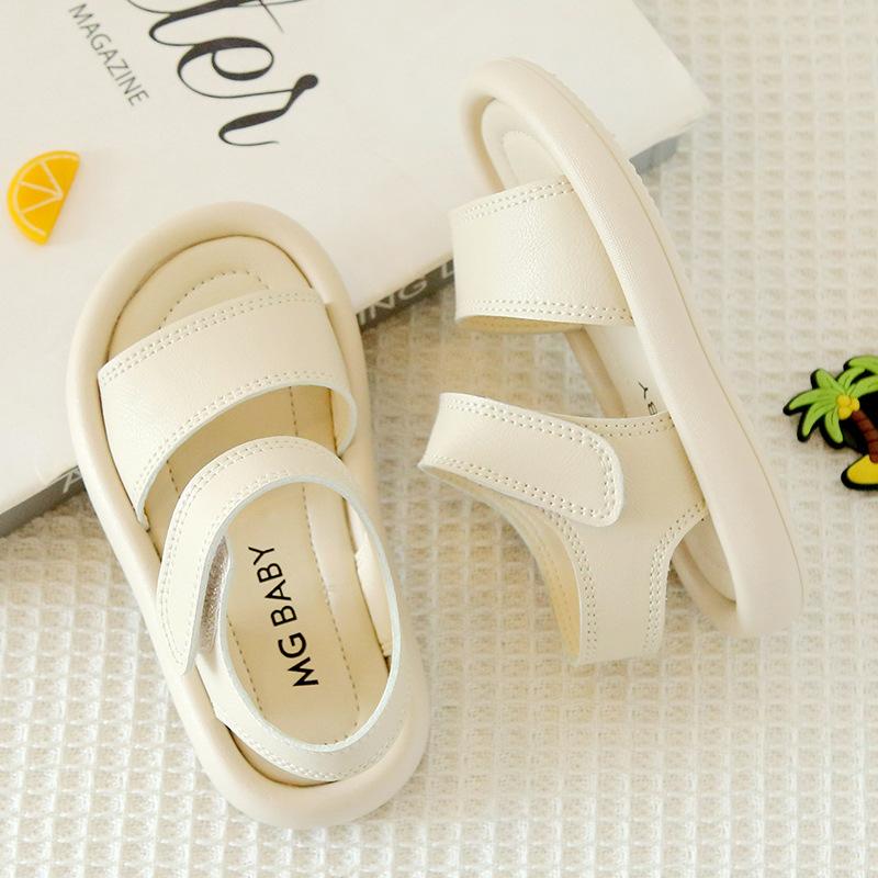 Children Summer Sandals Boys Girls Fashion Pure Color Hook Sandals Baby Soft Breathable Shoes Kids Summer Beach Sandals