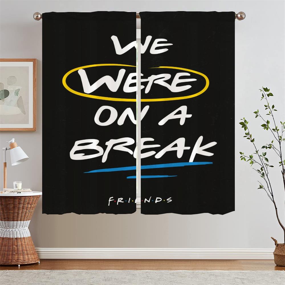 Friends Tulle in Kitchen Curtains for Living Room Cover Curtain Tiebacks Black Out Curtains Blackout Blinds Bedroom Decoration