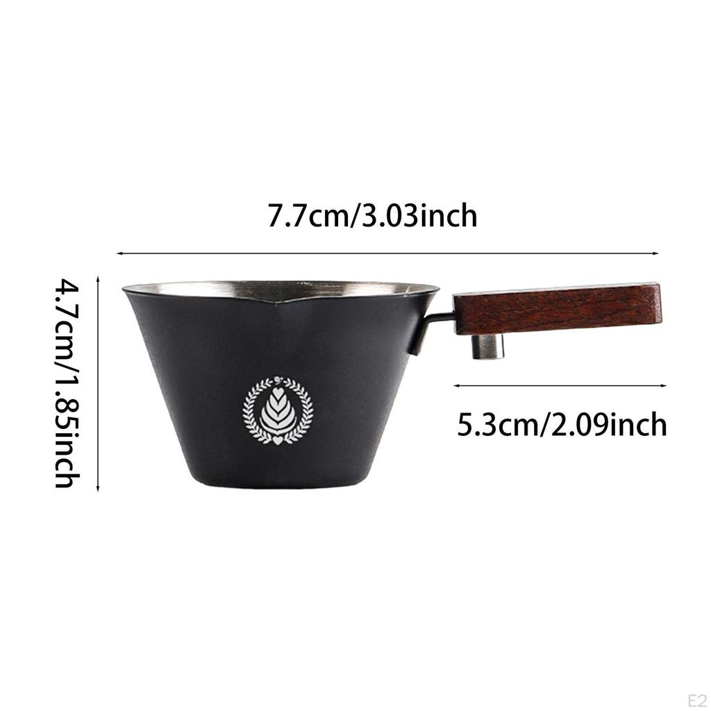 0.1 L Coffee Extraction Cup Made of Stainless Steel, Espresso Pouring Cup, Multifunctional, , for