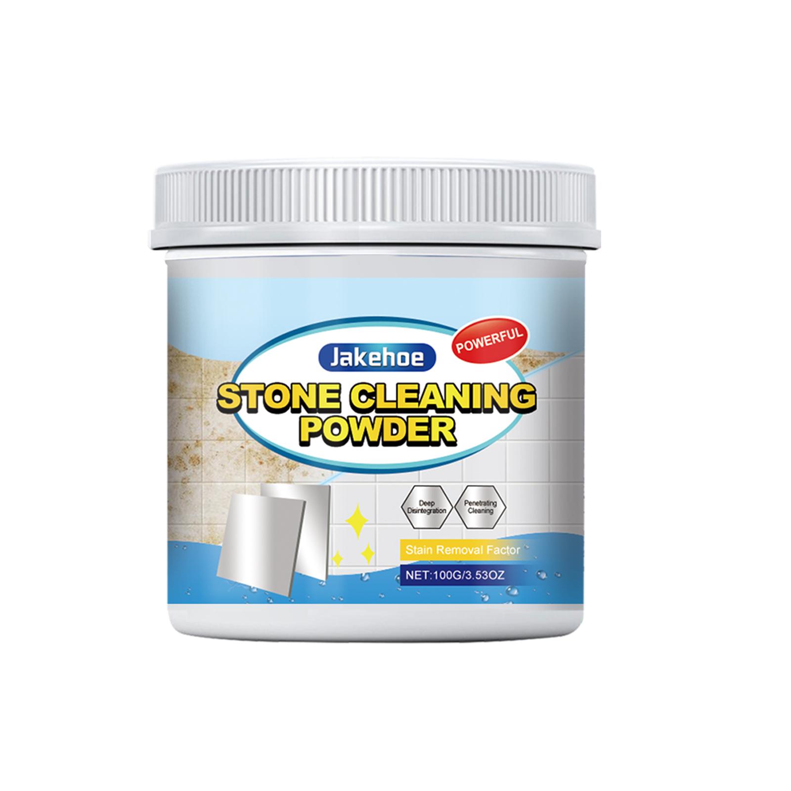 Jakehoe Kitchen Stone Cleaning Powder, Kitchen Countertop, Marble Tile Cleaning Oil, Stain Remover, Polishing Powder