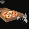 200pz Cavalletto Salva Pizza Treppiede Bianco in Plastica Rastrelliera Fissaggio Impilabile Porta Scatola Pizza Accessori da Cucina per la Cottura