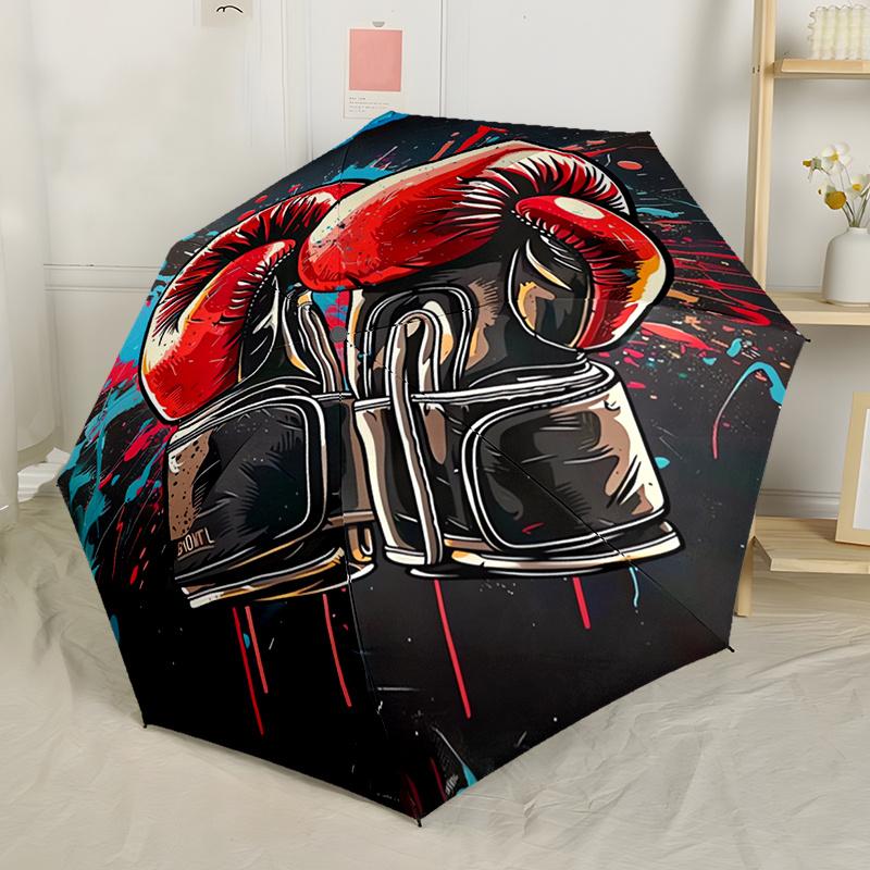 Boxing Gloves Umbrella Compact Lightweight Retractable 8Rib Design For Outdoor Adventures And Festive Gifts Y23