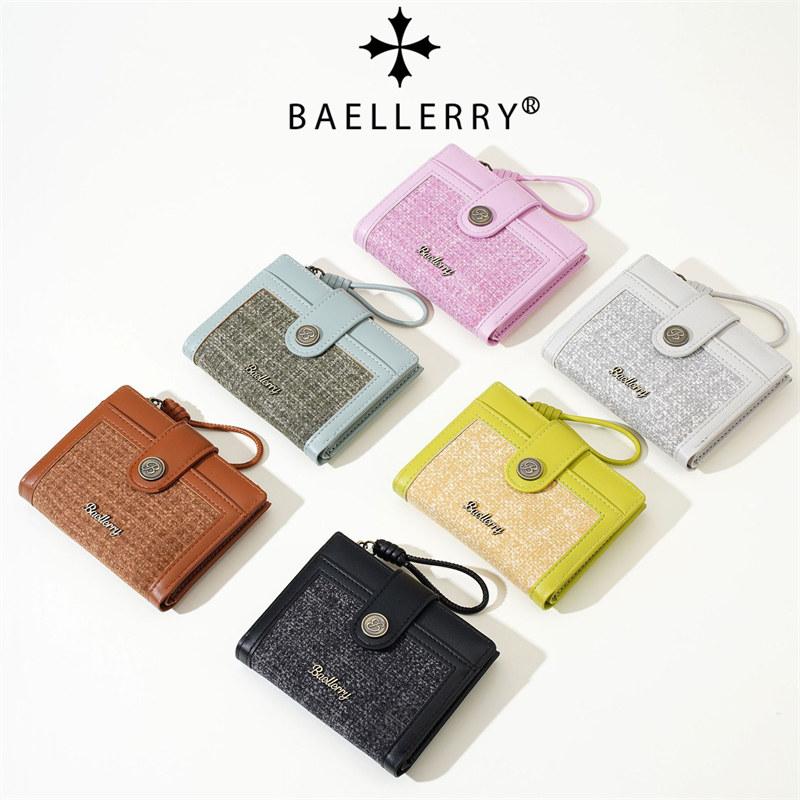 Baellerry Casual Short Wallets for Women Fashion Card Holder Money Pack GZW