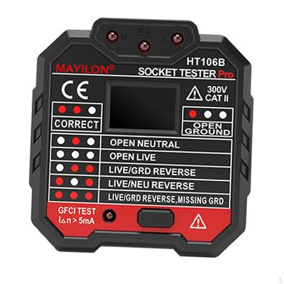 Steckdosentester 3-polig Professionell Plug and Play Elektrische Spannung