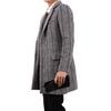 Men's Woolen Coat Thickened Coat Printed Woolen Windbreaker