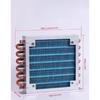 Refrigerator Condenser 7mm Copper Tube Aluminum Fin Small Radiator Air-cooled Water-cooled General Cooling 1PC