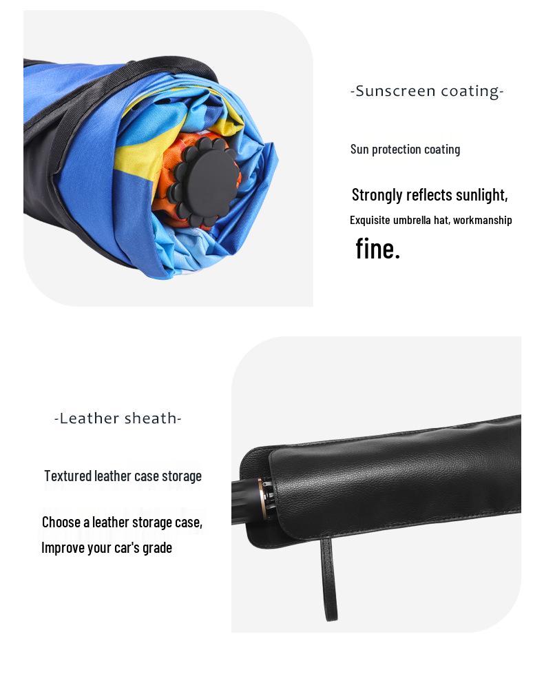 Cartoon Car Sunshade Umbrella for Front Windshield - Heat Insulation Protection
