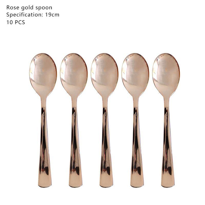 Stylish Rose Gold Stamping Party Tableware Perfect For Wedding Birthday Babyshower Festivities