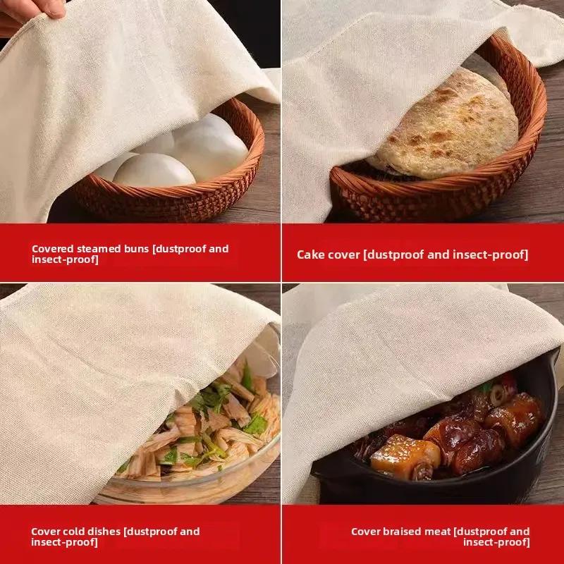 100% Cotton Rice Steaming Gauze Non-Stick Steamer Pad Home Kitchen Filter Cloth for Tofu Making Christmas Cooking Tools