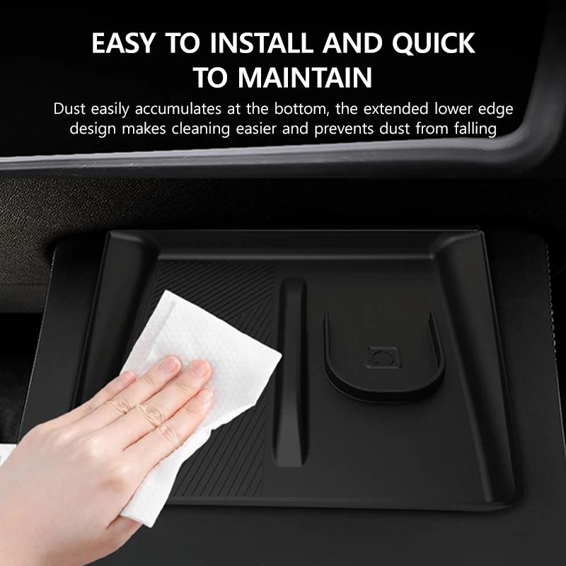 Car Wireless Charging 2-in-1 Silicone Pad for Tesla Model Y Juniper 2025 Anti-skid Accessories for Mobile Phone and Earphones
