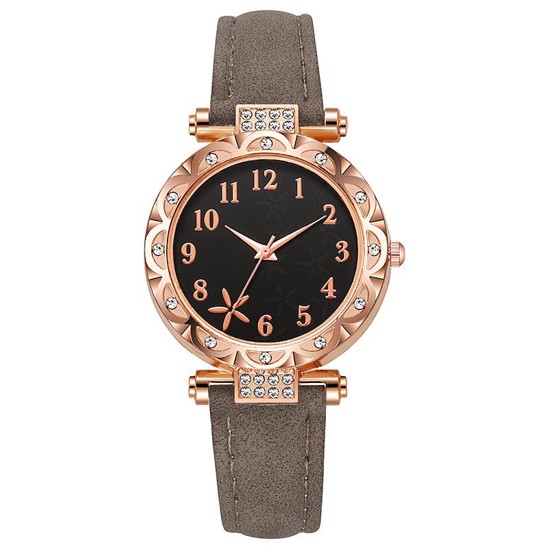 Casual Starfish Dial Rose Gold Ladies Watch Electronic Belt Watch Women