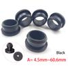 1 pièce A=4,5 mm ~ 60,6 mm Caoutchouc Noir Silicone Clipser Trou Traversant Bouchons Capuchons Protection Câble Fil Glands Toriques Joint d'Étanchéité