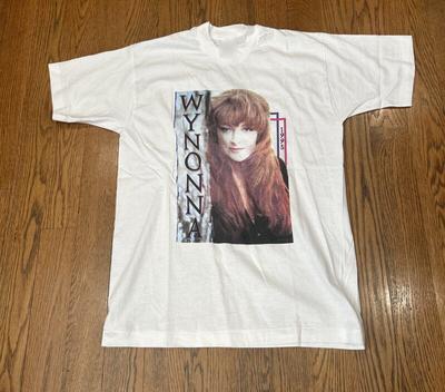 Vtg Wynonna Judd Fan Fair 1995 Heavy Cotton White Unisex Tee Shirt