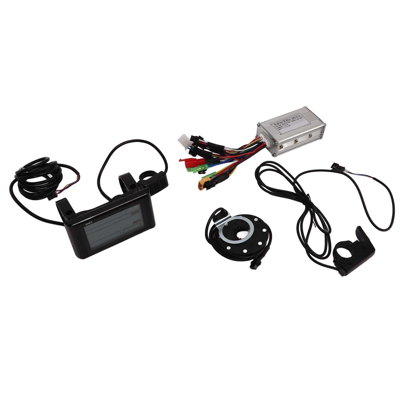 Motor Brushless Controller Sine Wave 3 Modes Thumb Trottle LCD Display 24V 36V 48V 17A