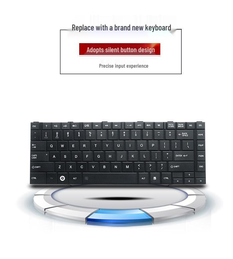 RU Compatible Keyboard for Toshiba L800, L805, L830, C800, C805, C830, C840, M800, M805 Models