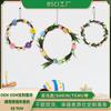 Wreath Easter Exquisite In Small Medium And Large Sizes Featuring Colorful Eggs And Blooms Beautiful