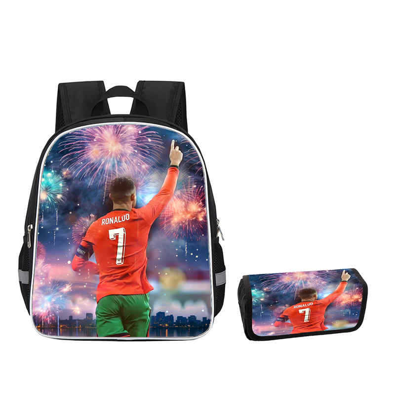 Zaino Circondato da Stelle dello Sport Borsa da Scuola da Uomo e da Donna Astuccio a Flip Casual