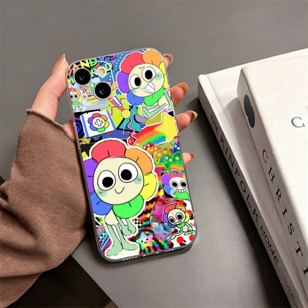 D-Dandy World Phone Case For iPhone17,16,15,14,13,12,11 Plus,Pro Max Soft Transparent Cover