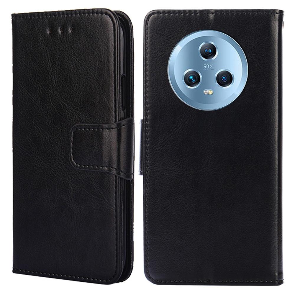 Protective Cover for Honor Magic5,PU Leather Anti-Drop Phone Wallet Case with Stand