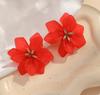Acrylic Flower Stud Earrings for Women - Lightweight Trendy Jewelry for Daily Wear