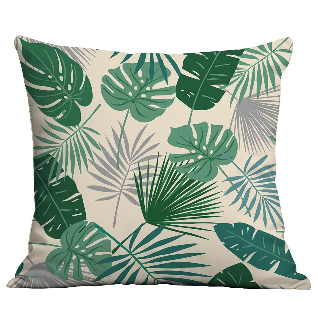 Νέα Πράσινα Φυτά, Τροπικά Φυτά, Μαξιλάρι Τυπωμένο Υψηλής Ευκρίνειας, Κάλυμμα Μαξιλαριού Καναπέ Σπιτιού