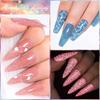 MEET ACROSS 7ml Colorful Reflective Glitter Gel Nail Polish Sparkly Glitter Shimmery Gel Soak Off Gel Polish Manicure Nail Salon Varnish