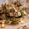 23W5036-18 Vintage Vase, Wide Mouth Flower Holder Centerpiece and Floral Arrangements