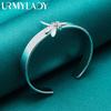 URMYLADY 925 Sterling Silver Dragonfly Zircon Bangles For Women Charm Fashion Jewelry