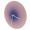 12 Inch Glass Wall Clock Silent Sweep Movement Battery Operated Round Wall Clock for Living Room Bedroom