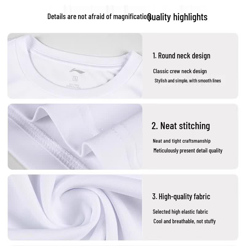 Li-Ning Men's Quick-Dry Sport Set: Short Sleeve Tee & Long Pants