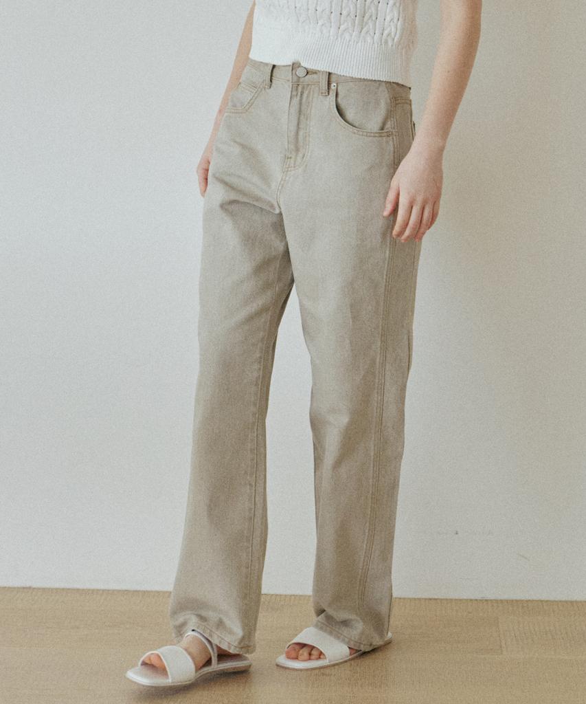 YUPPE Cotton Line Pants_Khaki
