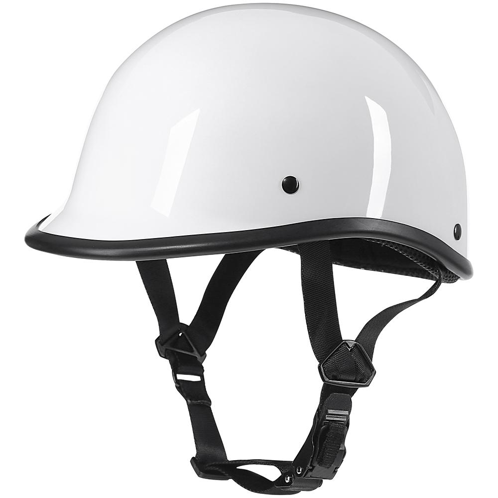 VGV Classic Retro Half Helmets for Motorcycle Open Face Helmet Beanie Cruising Skull Cap Small for Motorbike Scooter Chopper