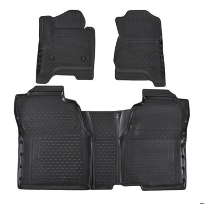 Tapis De Sol Chevrolet Silverado 2014-2018, Caoutchouc, Sur Mesure, Noir