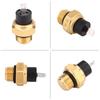 Motorcycle Cooling System Temperature Sensor with Single Blade Terminal, Threaded Metal Body and Sealing Gasket for Sensor Service Work
