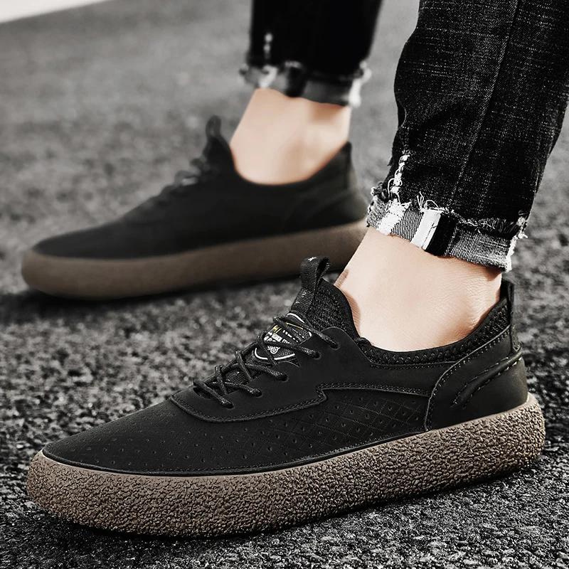 Fashion Summer Perforated Breathable Sneakers Men's Hollow-out Casual Shoes with Air Cushion Lightweight Skateboard Shoes for Daily Wear