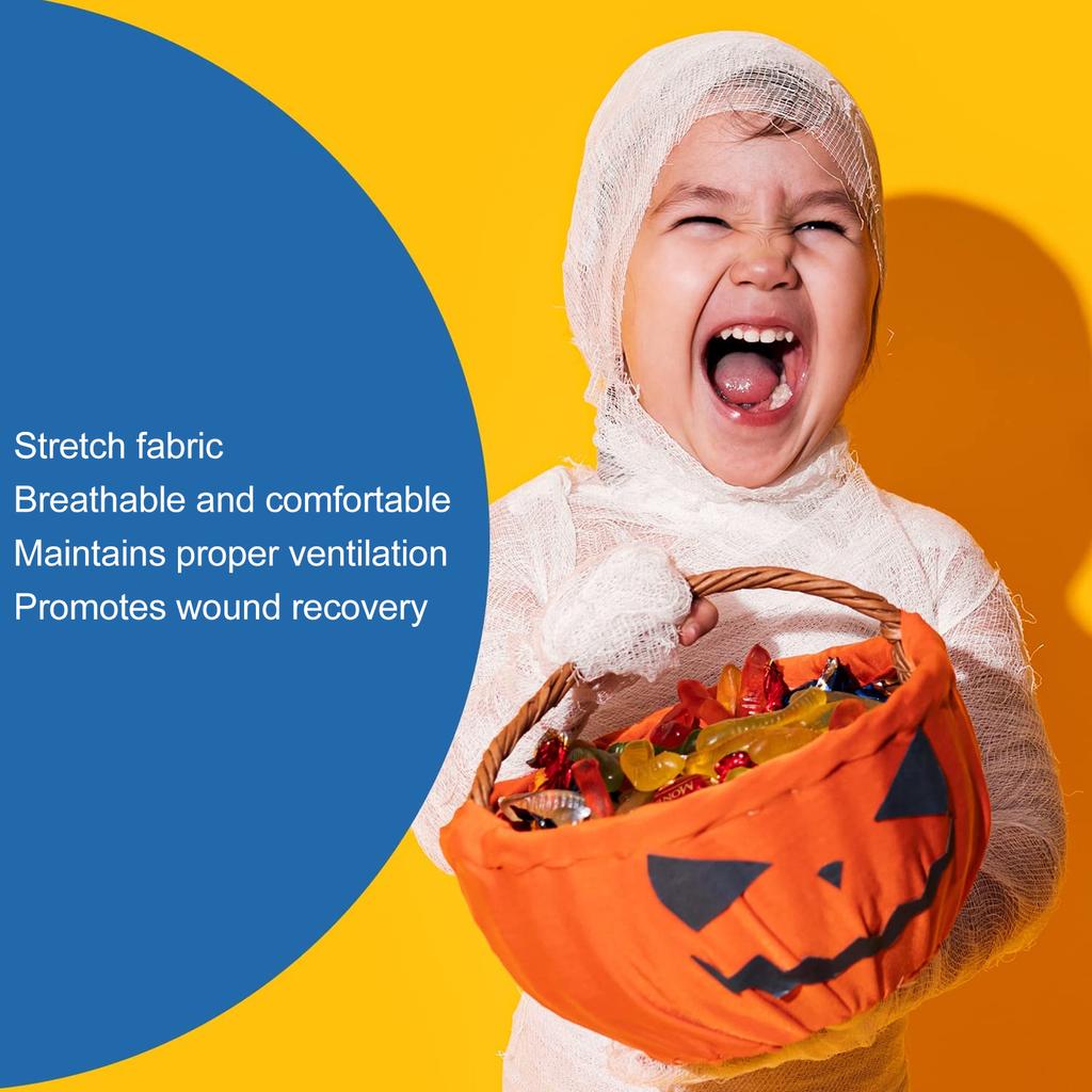 20pcs Gauze Bandage Roll Soft Breathable Stretchy Wound Care Instant Absorption Gauze Wrap 7.5x450cm